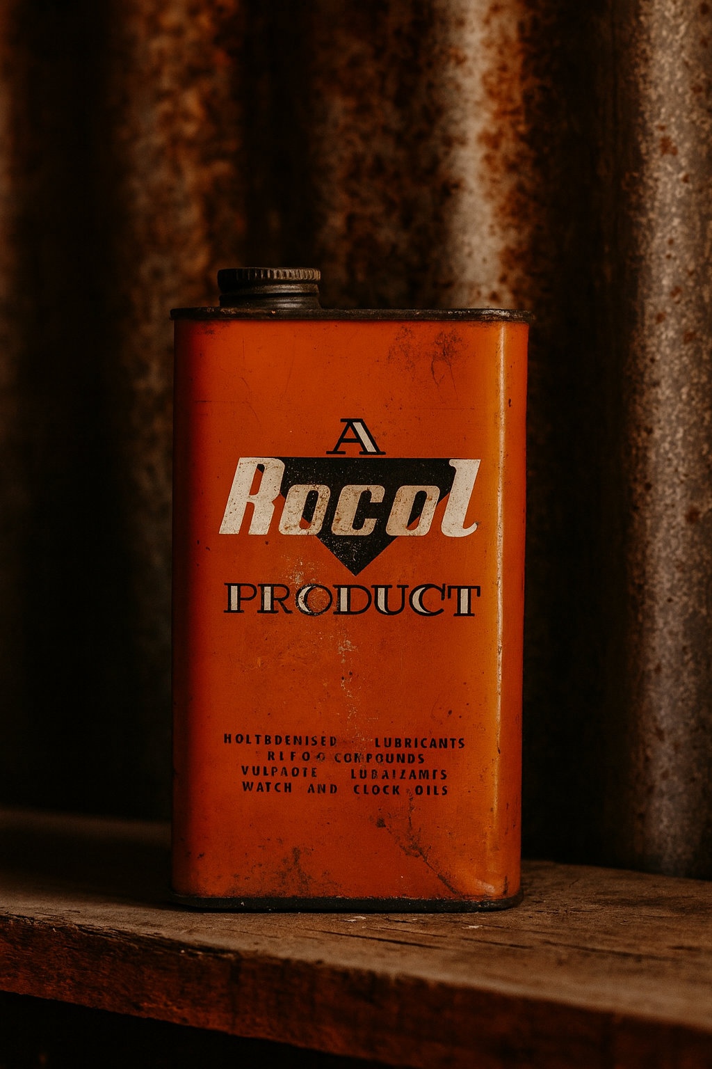 Vintage Rocol Product (Molybdenised Lubricants) 'Anti-Scuffing' Oil Tin