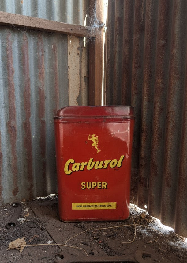 Vintage Carburol Super 5 Imperial Gallon Jerry Can
