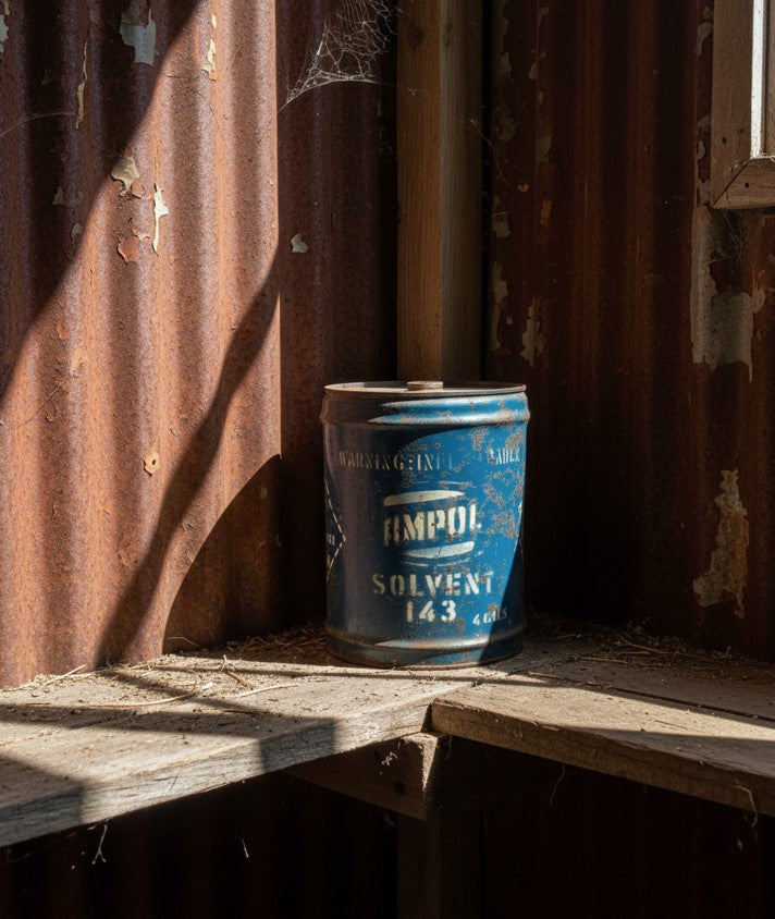 Vintage Ampol Solvent 4 Gallon Drum