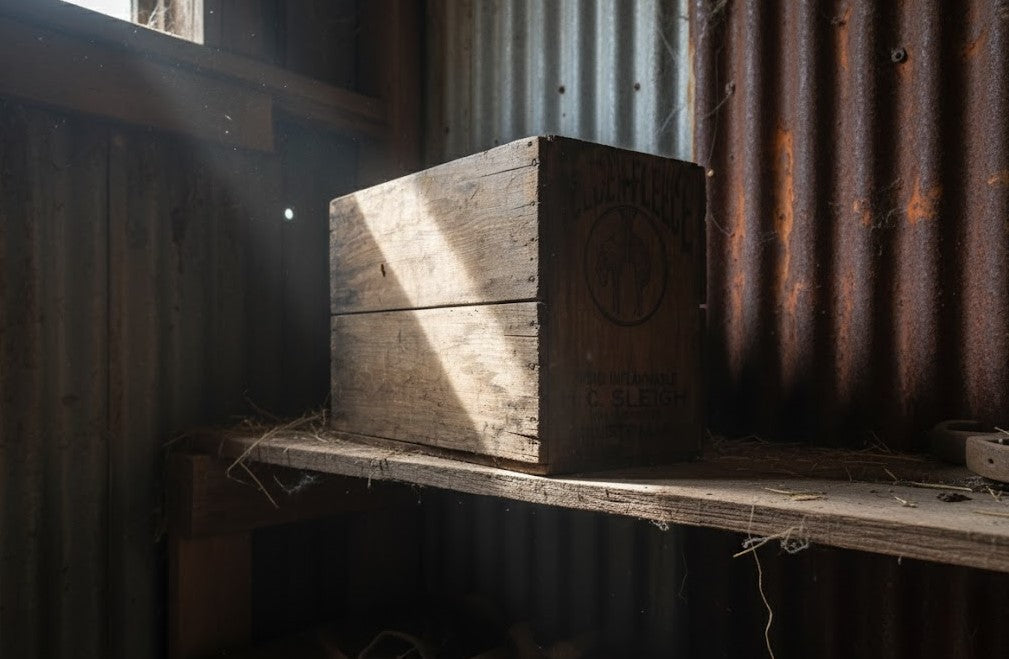 Vintage Golden Fleece Motor Spirit Crate