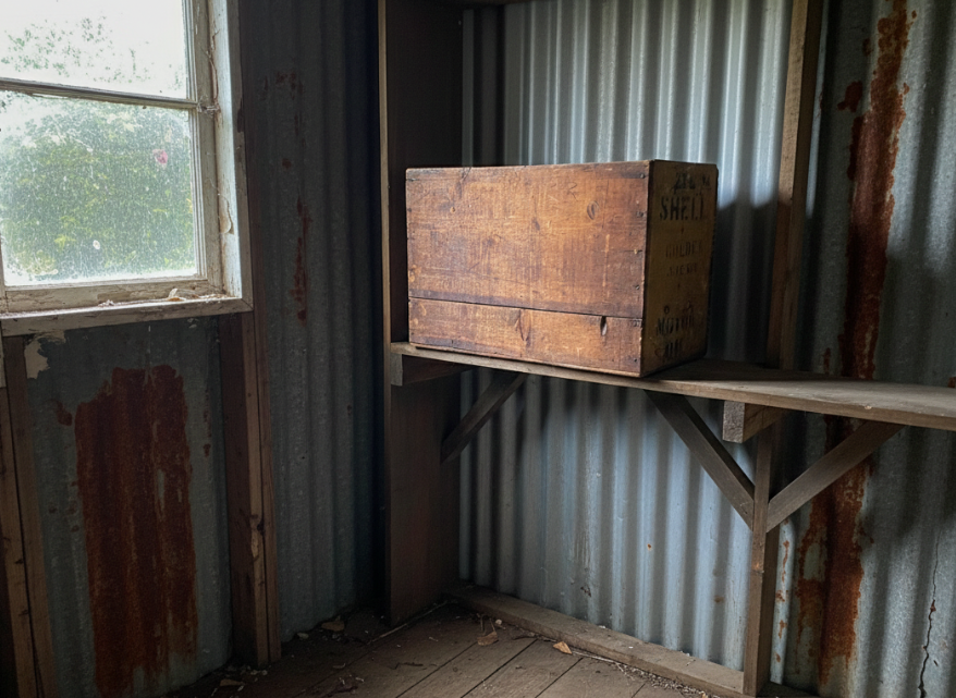 Vintage Shell Golden SAE 60 Motor Oil Crate